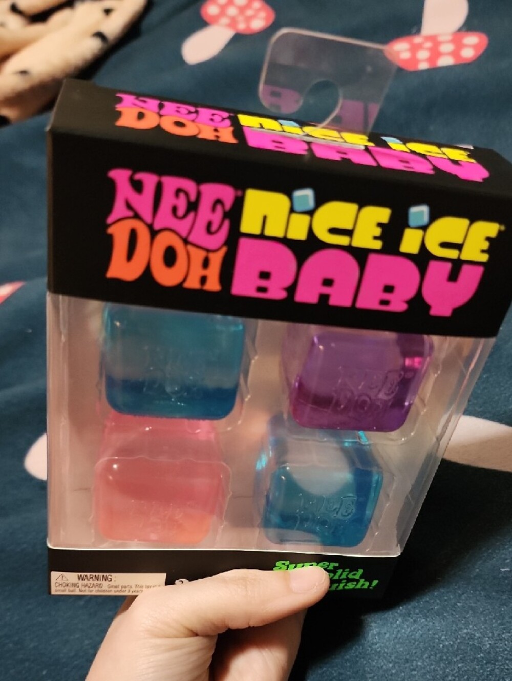 NeeDoh Nice Ice Doh Baby 4-Pack - Pink, Blue, Purple - Picture 4 of 4